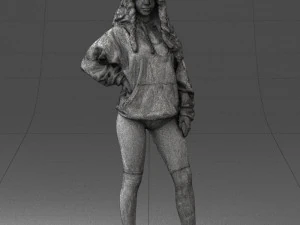 girl in revealing dress 0328 3d print ready 3D Print Model