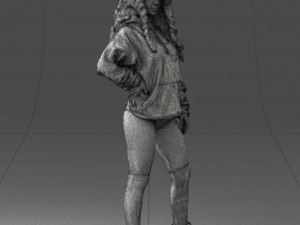girl in revealing dress 0328 3d print ready 3D प्रिंट मॉडल