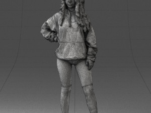 girl in revealing dress 0328 3d print ready 3D प्रिंट मॉडल