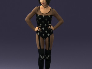 girl in revealing dress 0329 3d print ready 3D Print Model