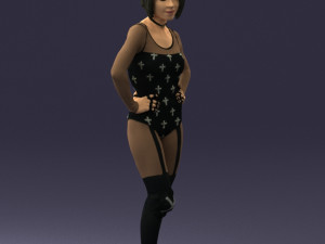 girl in revealing dress 0329 3d print ready 3D Print Model