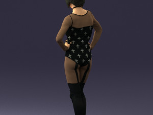 girl in revealing dress 0329 3d print ready 3D Print Model