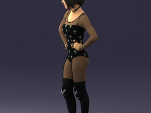 girl in revealing dress 0329 3d print ready 3D Print Model