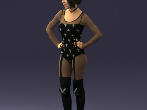 girl in revealing dress 0329 3d print ready 3D Print Model