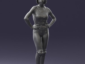 girl in revealing dress 0329 3d print ready 3D Print Model