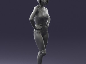 girl in revealing dress 0329 3d print ready 3D Print Model