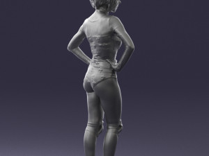 girl in revealing dress 0329 3d print ready 3D Print Model