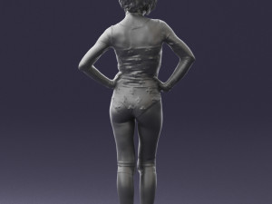 girl in revealing dress 0329 3d print ready 3D Print Model
