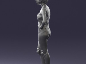 girl in revealing dress 0329 3d print ready 3D Print Model