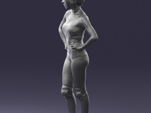 girl in revealing dress 0329 3d print ready 3D Print Model