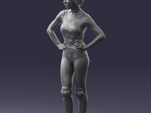 girl in revealing dress 0329 3d print ready 3D Print Model