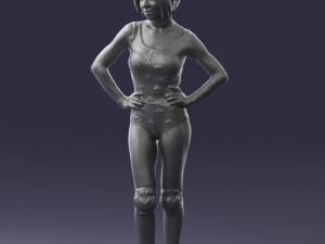 girl in revealing dress 0329 3d print ready 3D Print Model