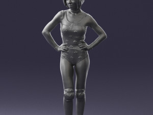 girl in revealing dress 0329 3d print ready 3D Print Model
