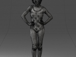girl in revealing dress 0329 3d print ready 3D Print Model