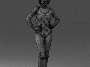 girl in revealing dress 0329 3d print ready 3D Print Model
