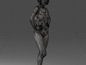 girl in revealing dress 0329 3d print ready 3D Print Model