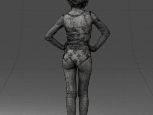 girl in revealing dress 0329 3d print ready 3D Print Model