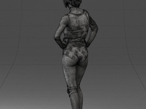 girl in revealing dress 0329 3d print ready 3D Print Model