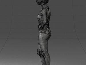 girl in revealing dress 0329 3d print ready 3D Print Model