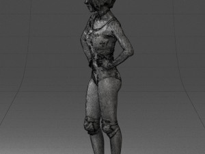 girl in revealing dress 0329 3d print ready 3D Print Model