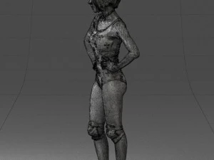 girl in revealing dress 0329 3d print ready 3D Print Model