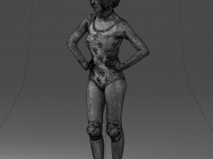 girl in revealing dress 0329 3d print ready 3D Print Model