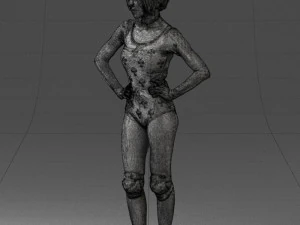 girl in revealing dress 0329 3d print ready 3D Print Model
