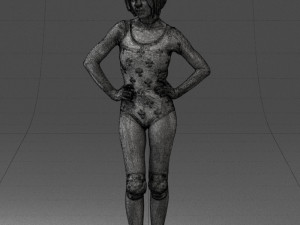 girl in revealing dress 0329 3d print ready 3D Print Model