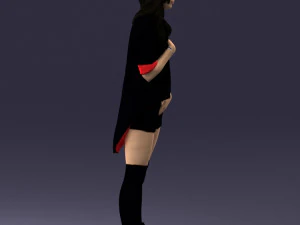 woman in revealing pose 0336 3D Model