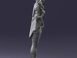 woman in revealing pose 0336 Model 3D