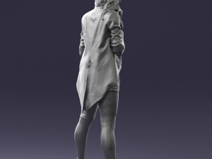 woman in revealing pose 0336 Model 3D