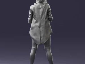 woman in revealing pose 0336 3D Model