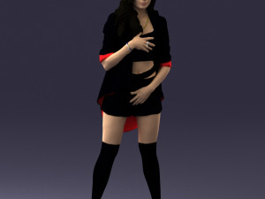 woman in revealing pose 0336 3d print ready Model Cetak 3D
