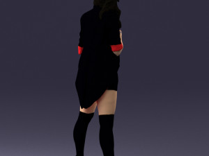 woman in revealing pose 0336 3d print ready Model Cetak 3D