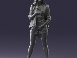 woman in revealing pose 0336 3d print ready Model Cetak 3D