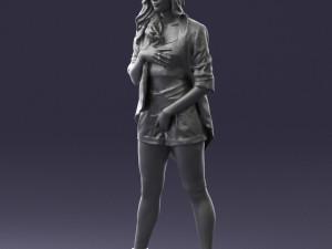woman in revealing pose 0336 3d print ready Model Cetak 3D