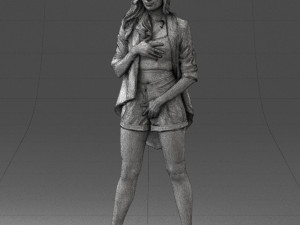woman in revealing pose 0336 3d print ready Model Cetak 3D