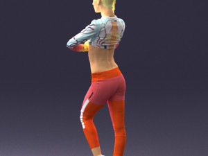 young woman in yoga pose 0348 3d print ready 3D Принт Модель