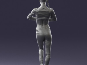 young woman in yoga pose 0348 3d print ready 3D Принт Модель