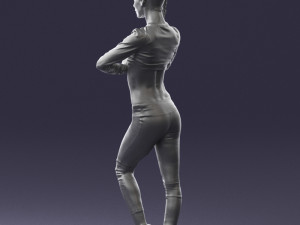 young woman in yoga pose 0348 3d print ready 3D Принт Модель