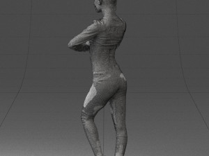 young woman in yoga pose 0348 3d print ready 3D Принт Модель