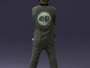 black man in green dress 0349 3d print ready 3D 프린트 모델