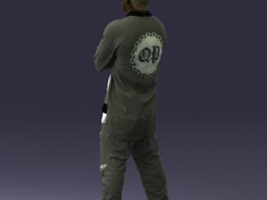 black man in green dress 0349 3d print ready 3D 프린트 모델