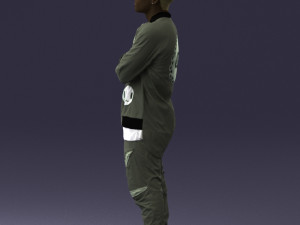 black man in green dress 0349 3d print ready 3D 프린트 모델