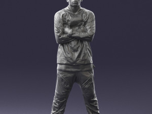 black man in green dress 0349 3d print ready 3D 프린트 모델