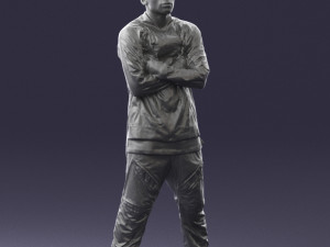 black man in green dress 0349 3d print ready 3D 프린트 모델