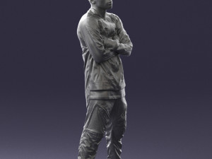 black man in green dress 0349 3d print ready 3D 프린트 모델