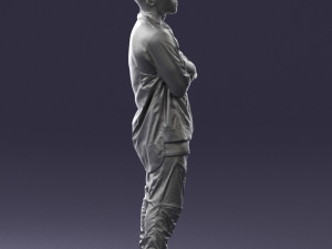 black man in green dress 0349 3d print ready 3D 프린트 모델