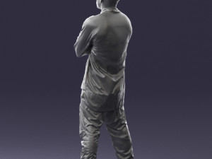 black man in green dress 0349 3d print ready 3D 프린트 모델