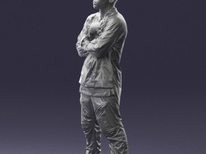 black man in green dress 0349 3d print ready 3D 프린트 모델